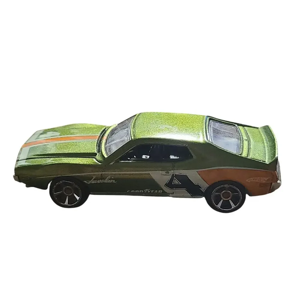 2008 Hot Wheels #4 Chrysler AMC Javelin AMX C 43 Collectible Green Car